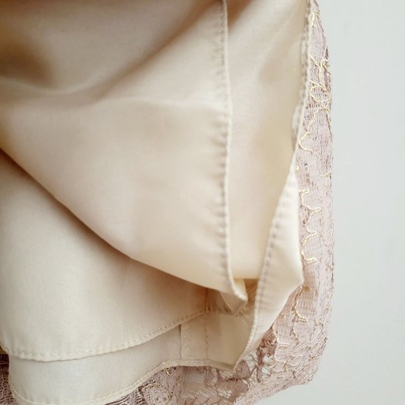 Anthropologie BHLDN Jenny Yoo Beckett Floral Lace Sheath Dress Women's Size 0 - Picture 9 of 11